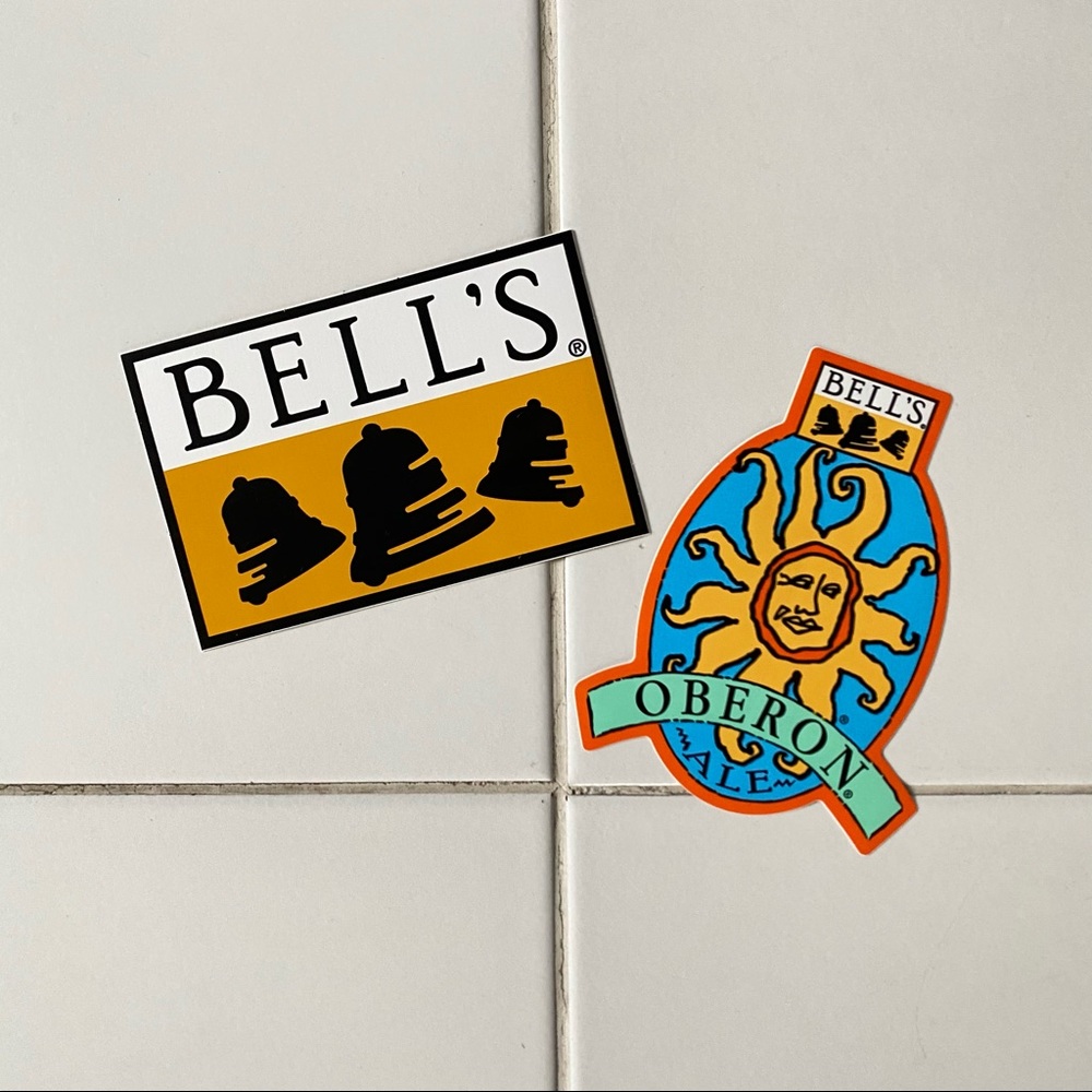 2 Bell’s Brewery Stickers 🔔 🍺